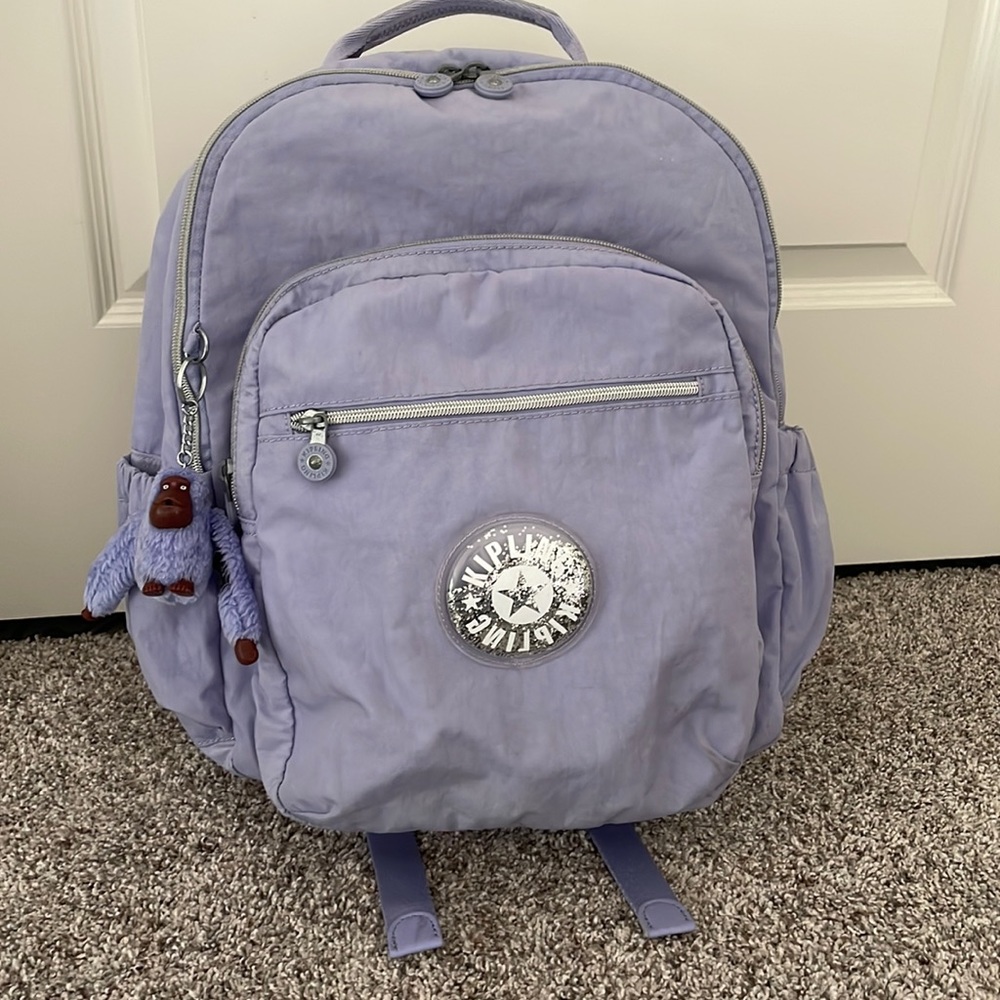 Kipling Seoul Go Laptop, Padded, Adjustable Backpack 🎒- Periwinkle